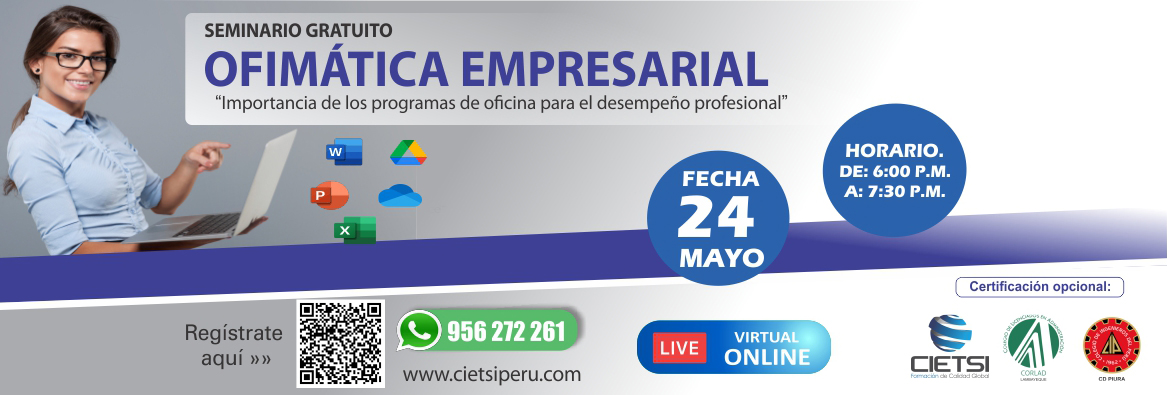 SEMINARIO GRATUITO OFIMÁTICA EMPRESARIAL 2023